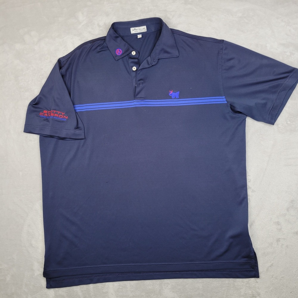 Peter Millar Navy Blue Polo Shirt